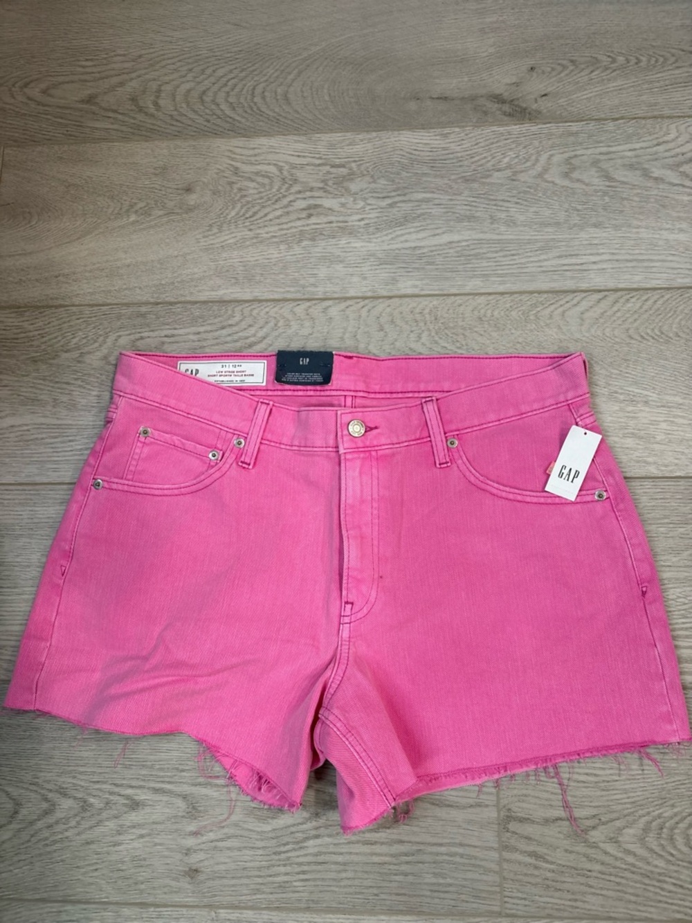 GAP Hot Pink Denim Cutoff Shorts